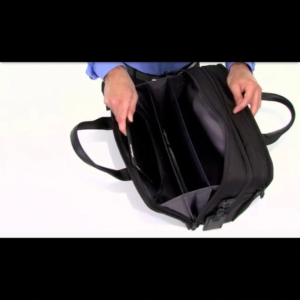 Tumi Ballistic Nylon Alpha Expandable Organizer Laptop Brief
